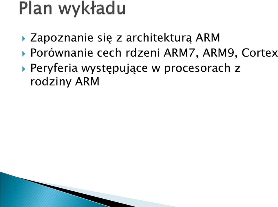 ARM7, ARM9, Cortex Peryferia