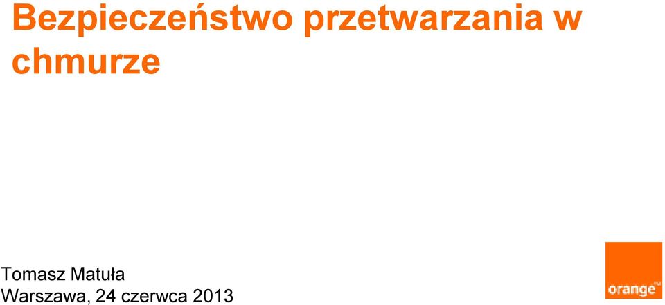 chmurze Tomasz