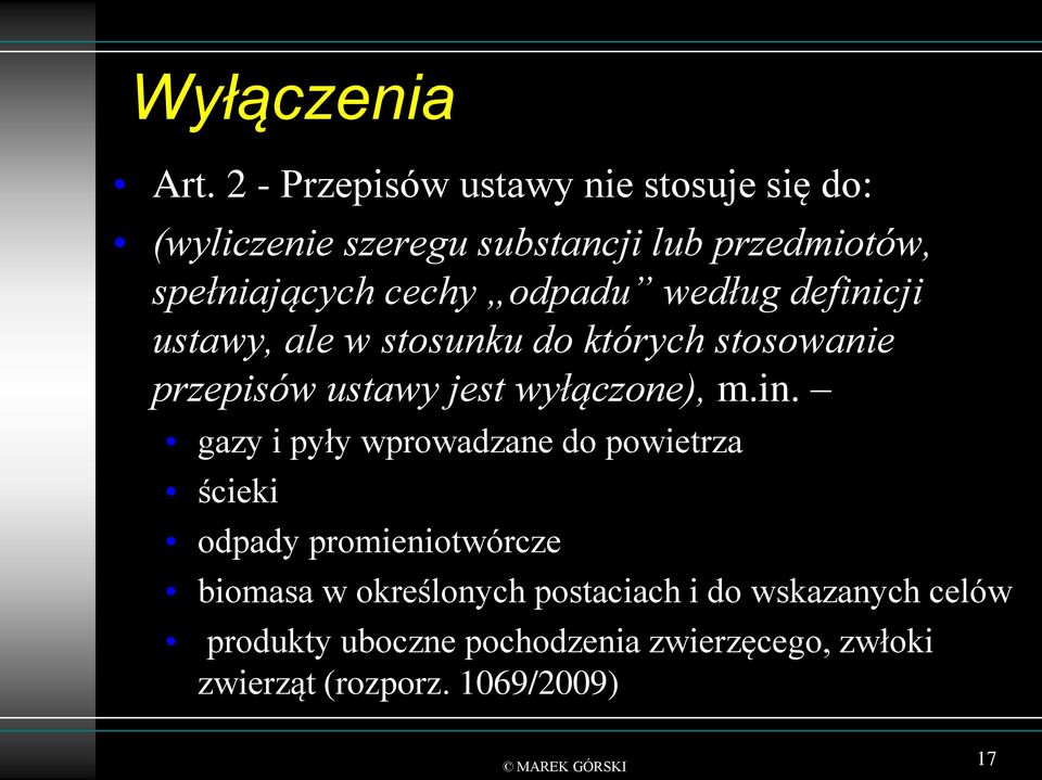 odpadu według defini