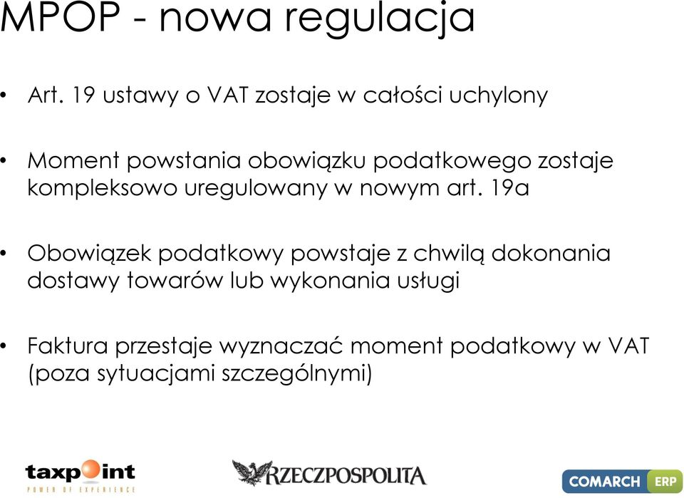 podatkowego zostaje kompleksowo uregulowany w nowym art.