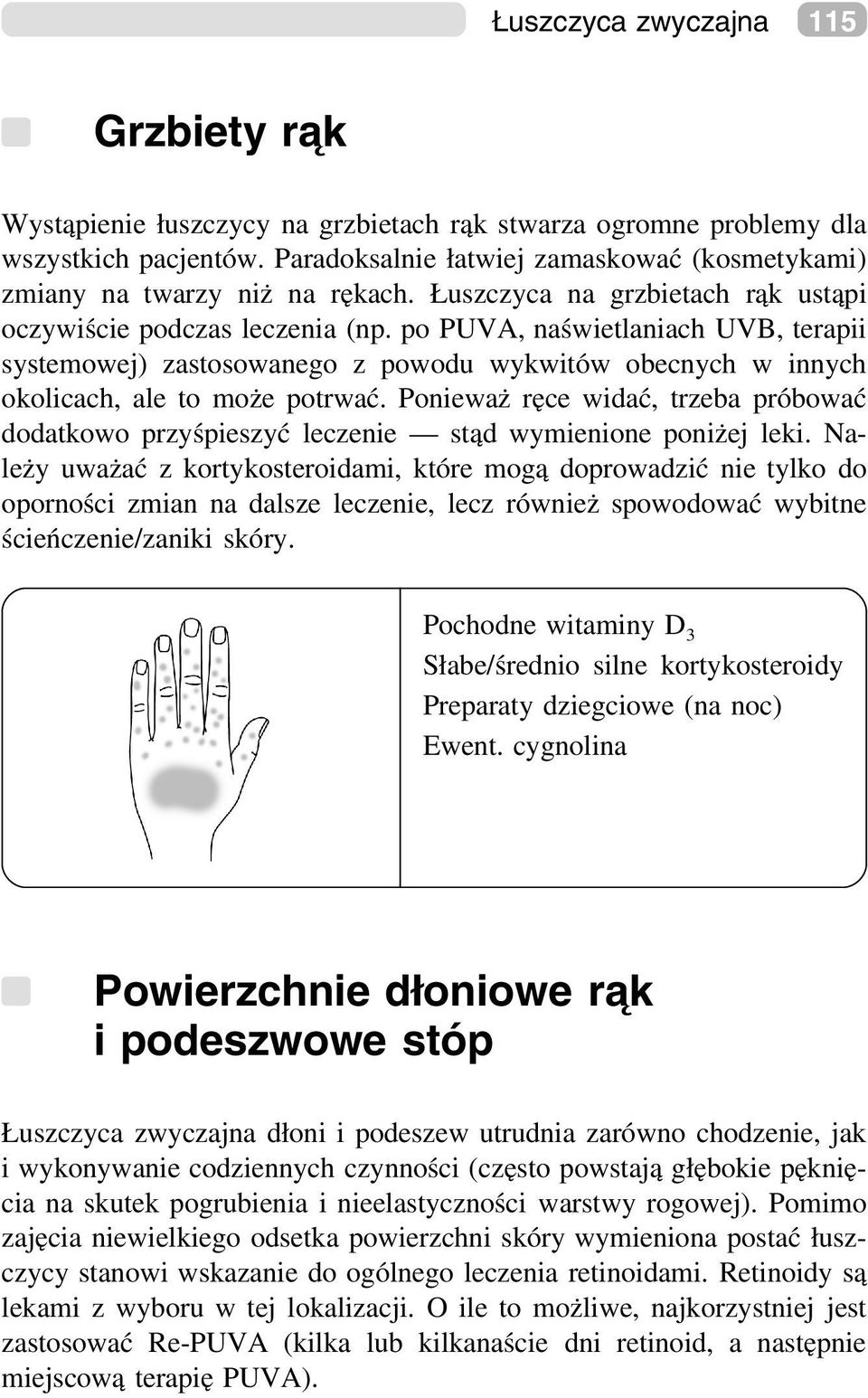 po PUVA, naświetlaniach UVB, terapii systemowej) zastosowanego z powodu wykwitów obecnych w innych okolicach, ale to może potrwać.