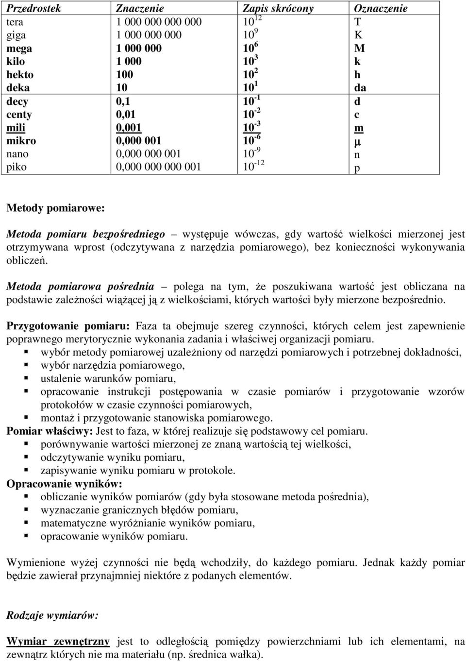 mierzonej jest otrzymywana wprost (odczytywana z narzędzia pomiarowego), bez konieczności wykonywania obliczeń.