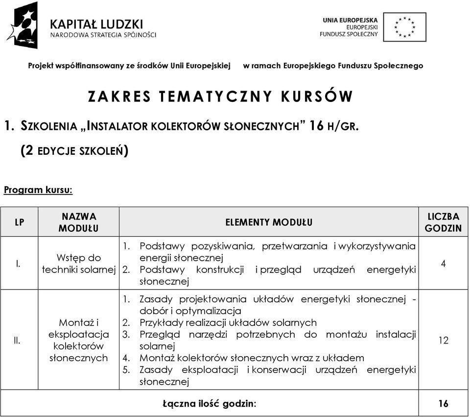 Podstawy konstrukcji i przegląd urządzeń energetyki słonecznej Zasady projektowania układów energetyki słonecznej - dobór i optymalizacja 2.