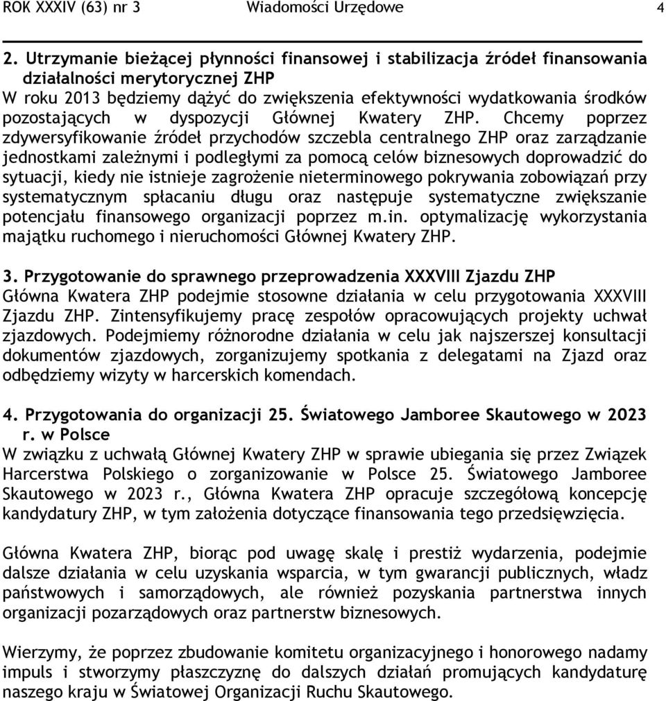dyspozycji Głównej Kwatery ZHP.