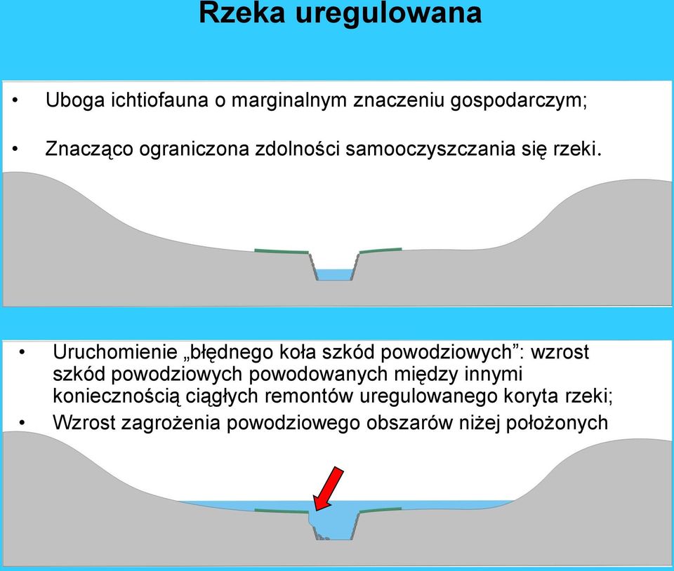 Uruchomienie błędnego koła szkód powodziowych : wzrost szkód powodziowych powodowanych