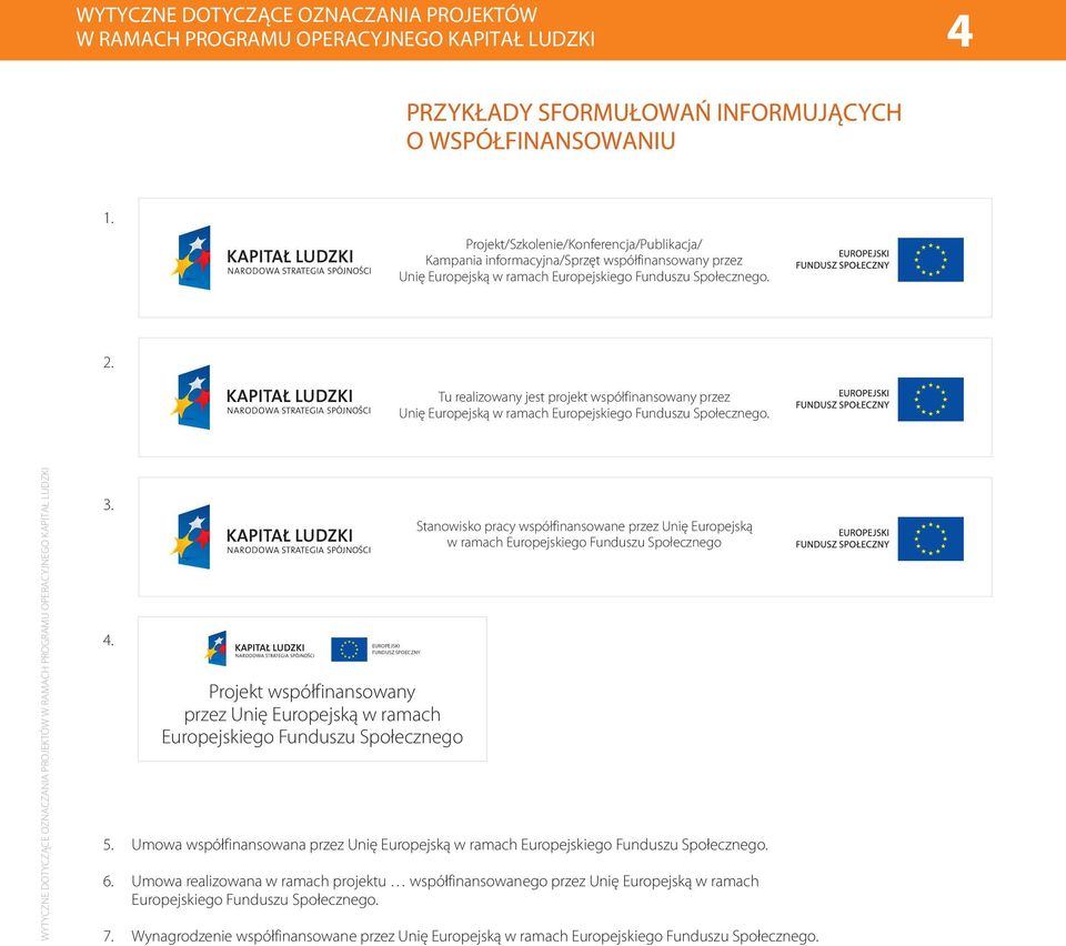 EUROPEJSKI FUNDUSZ SPOECZNY Projekt współfinansowany przez Unię Europejską w ramach Europejskiego Funduszu Społecznego Stanowisko pracy współfinansowane przez Unię Europejską w ramach Europejskiego