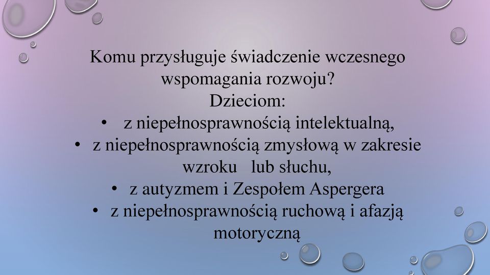 niepełnosprawnością zmysłową w zakresie wzroku lub słuchu, z