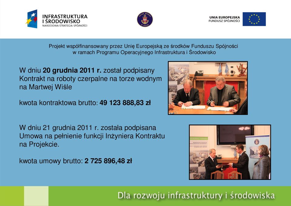 Martwej Wiśle kwota kontraktowa brutto: 49 123 888,83 zł W dniu 21