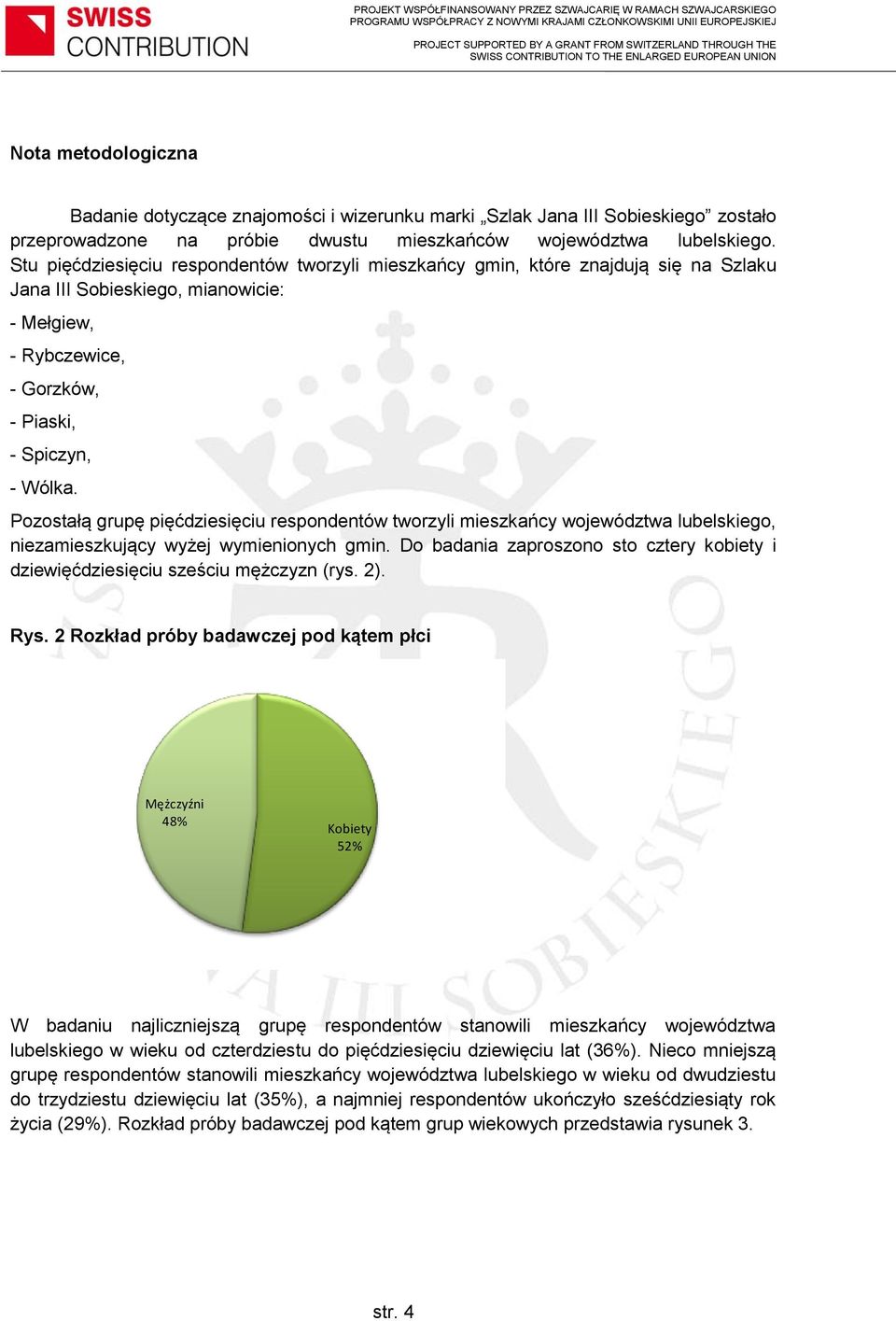Pozostałą grupę pięćdziesięciu respondentów tworzyli mieszkańcy województwa lubelskiego, niezamieszkujący wyżej wymienionych gmin.