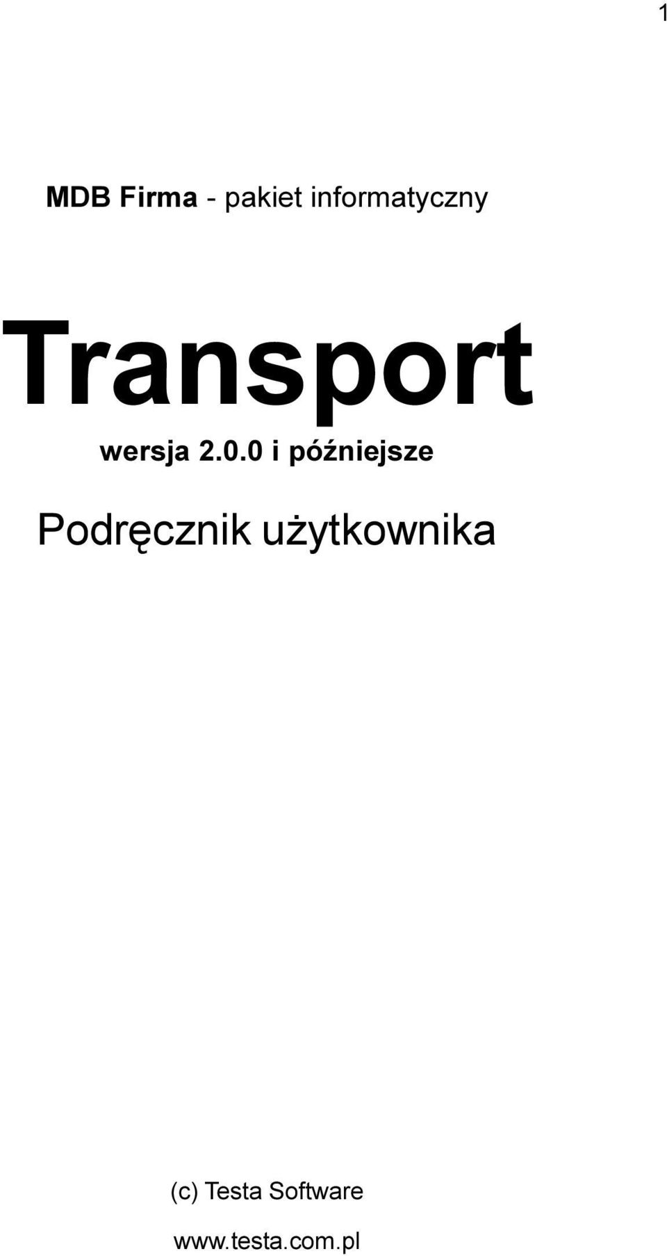 0.0 i póÿniejsze Podrêcznik u