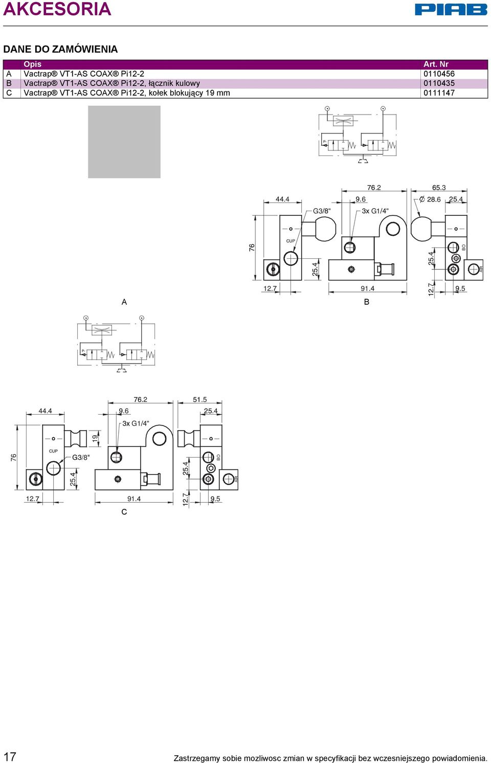 2 G3 " G1 " 6 3.4 P BO 4 12. 91 7 4 5 AI A B 44. 6 2.5.4 G1 " 19 76 /8 BO 12. 25.
