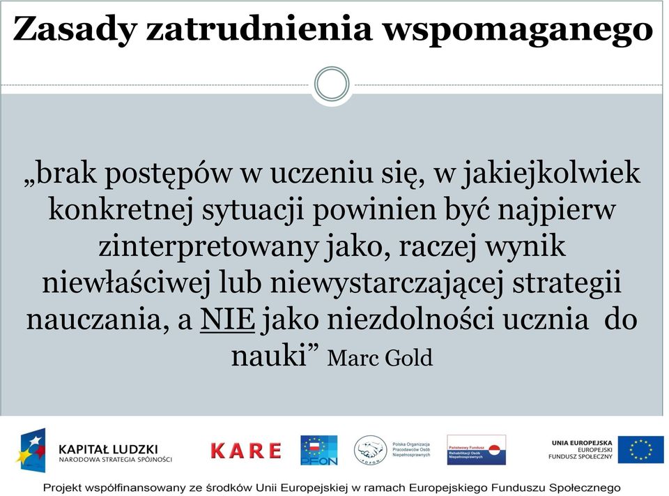 zinterpretowany jako, raczej wynik niewłaściwej lub