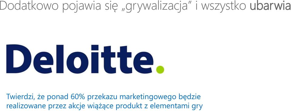 przekazu marketingowego będzie