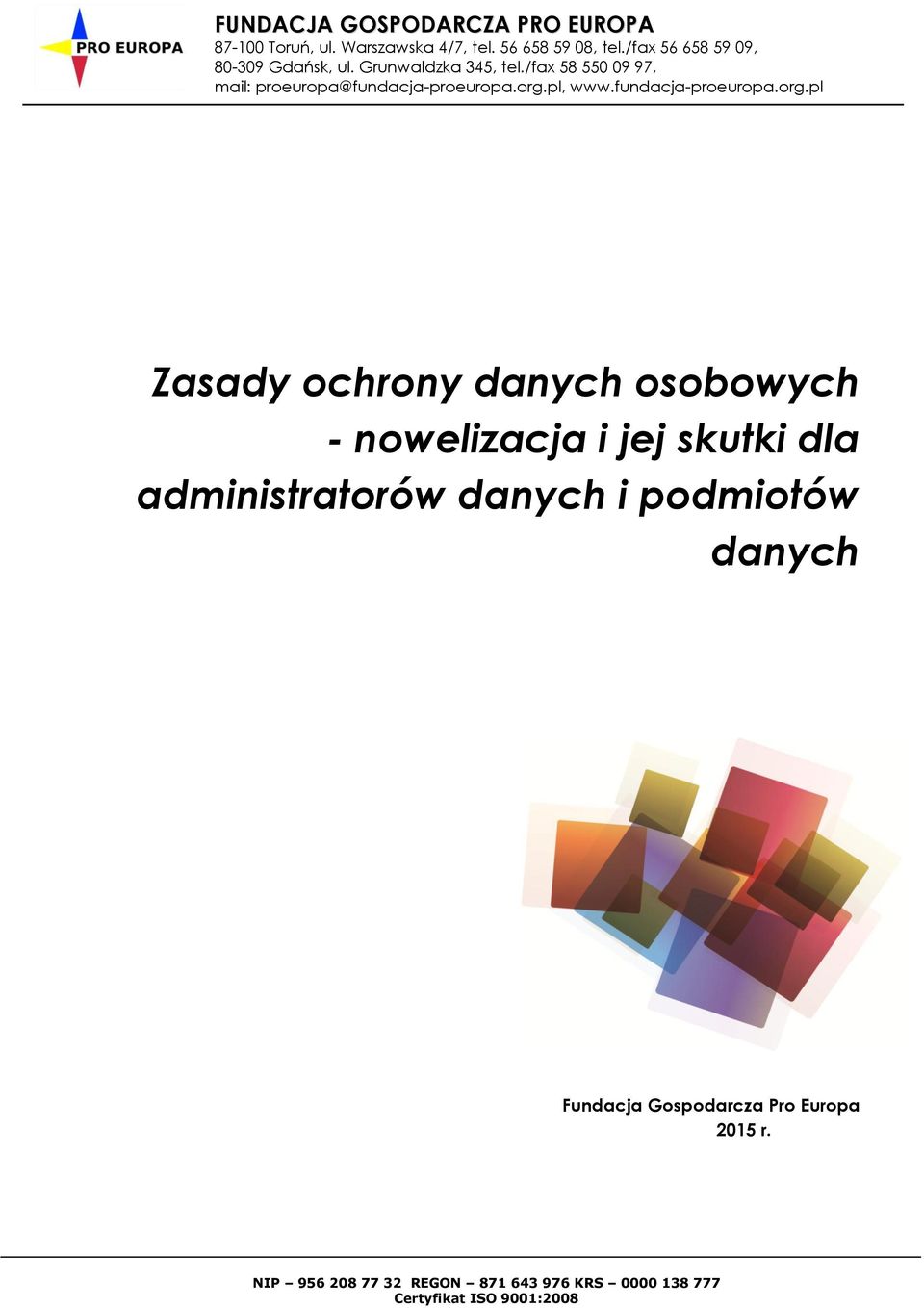 administratorów danych i podmiotów