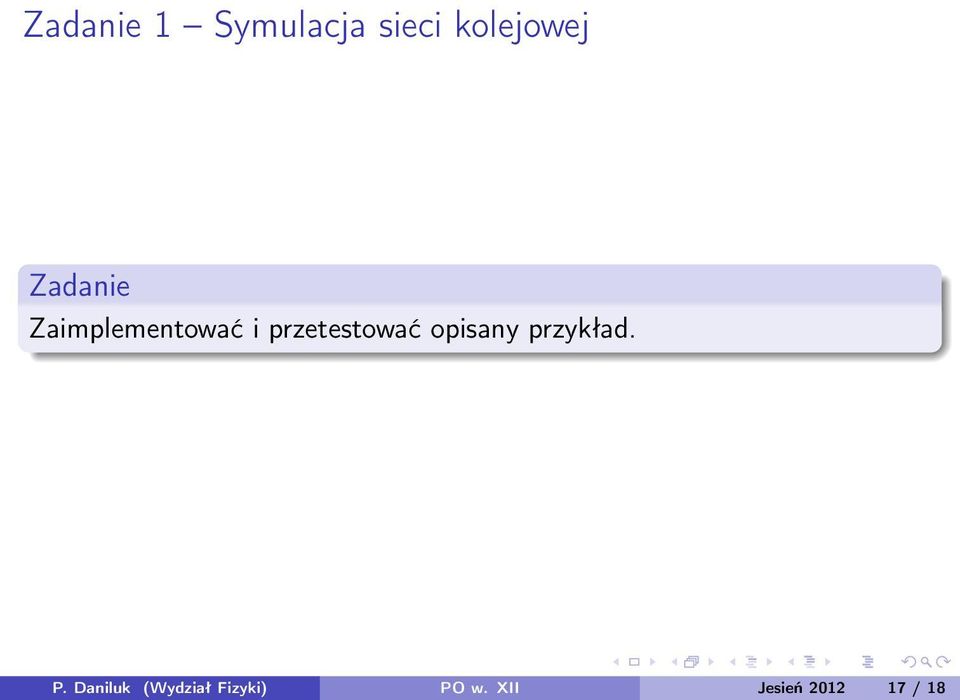 przetestować opisany przykład. P.