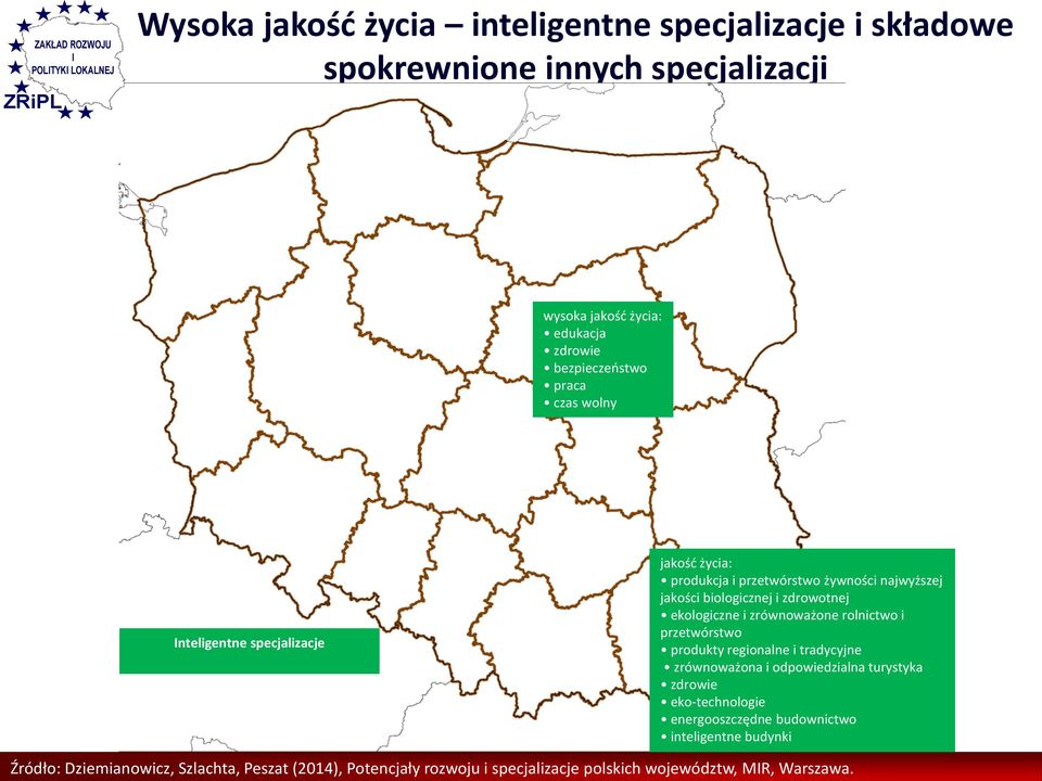 i zrównoważone rolnictwo i przetwórstwo produkty regionalne i tradycyjne zrównoważona i odpowiedzialna turystyka zdrowie eko-technologie