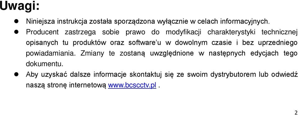 software u w dowolnym czasie i bez uprzedniego powiadamiania.