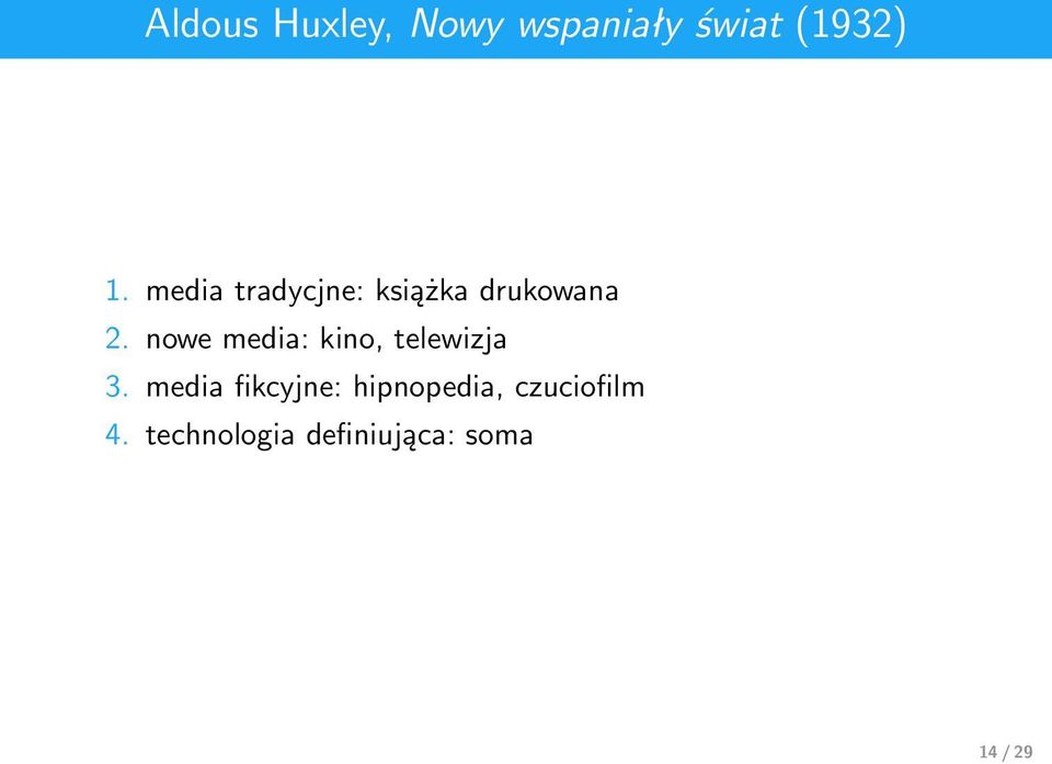 nowe media: kino, telewizja 3.