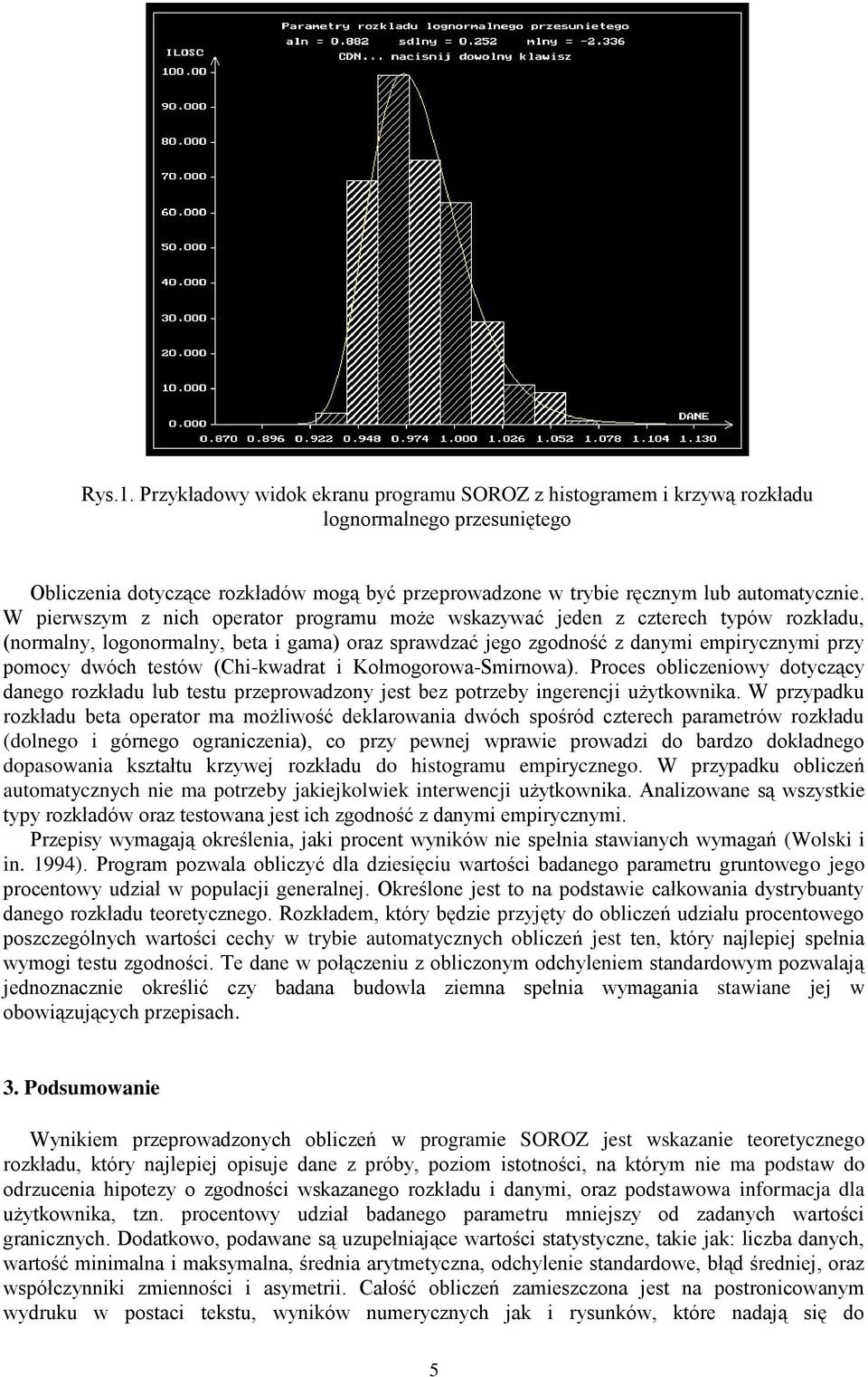 (Chi-kwadrat i Kołmogorowa-Smirnowa). Proces obliczeniowy dotyczący danego rozkładu lub testu przeprowadzony jest bez potrzeby ingerencji użytkownika.
