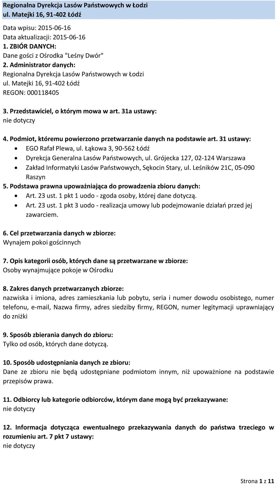 1 pkt 3 uodo - realizacja umowy lub podejmowanie działań przed jej zawarciem.