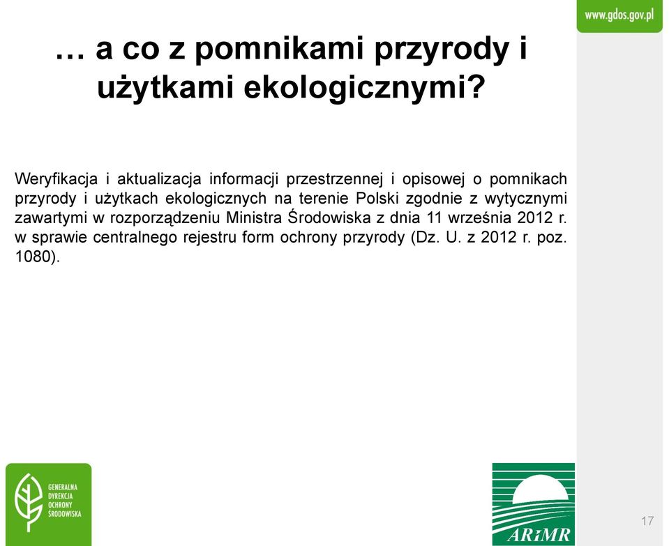 użytkach ekologicznych na terenie Polski zgodnie z wytycznymi zawartymi w rozporządzeniu