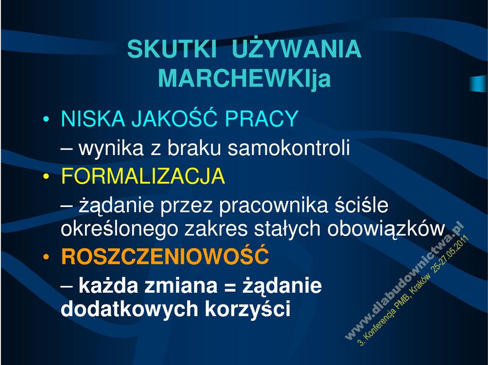 pracownika ściśle określonego zakres stałych