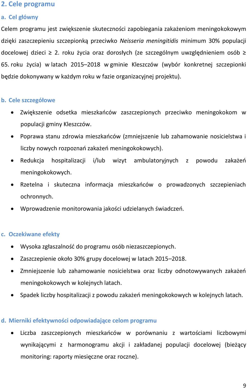 2. roku życia oraz dorosłych (ze szczególnym uwzględnieniem osób 65.