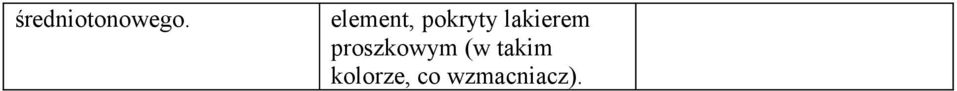 lakierem proszkowym