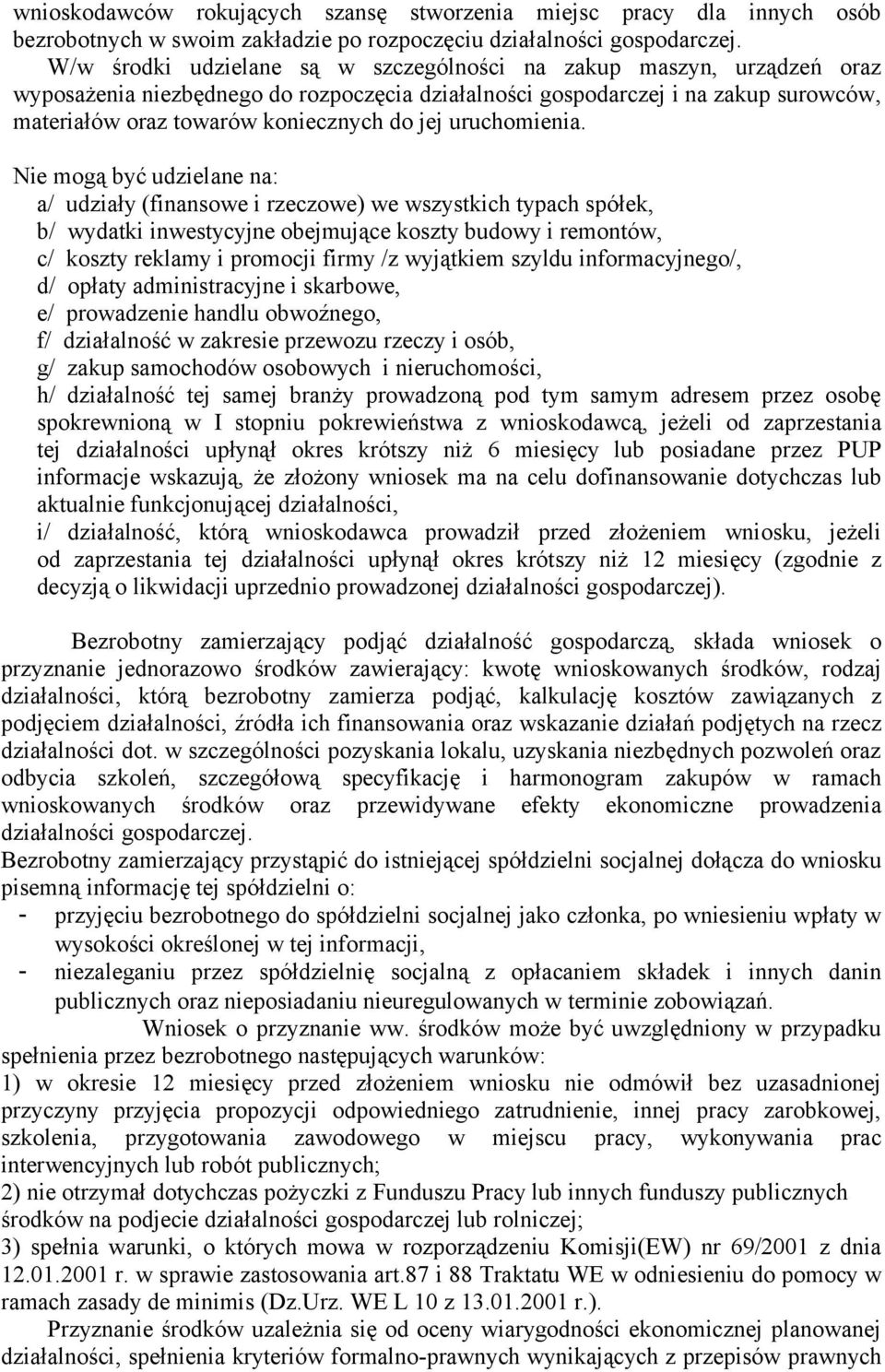 uruchomienia.