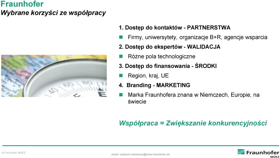 Dostęp do ekspertów - WALIDACJA Różne pola technologiczne 3.