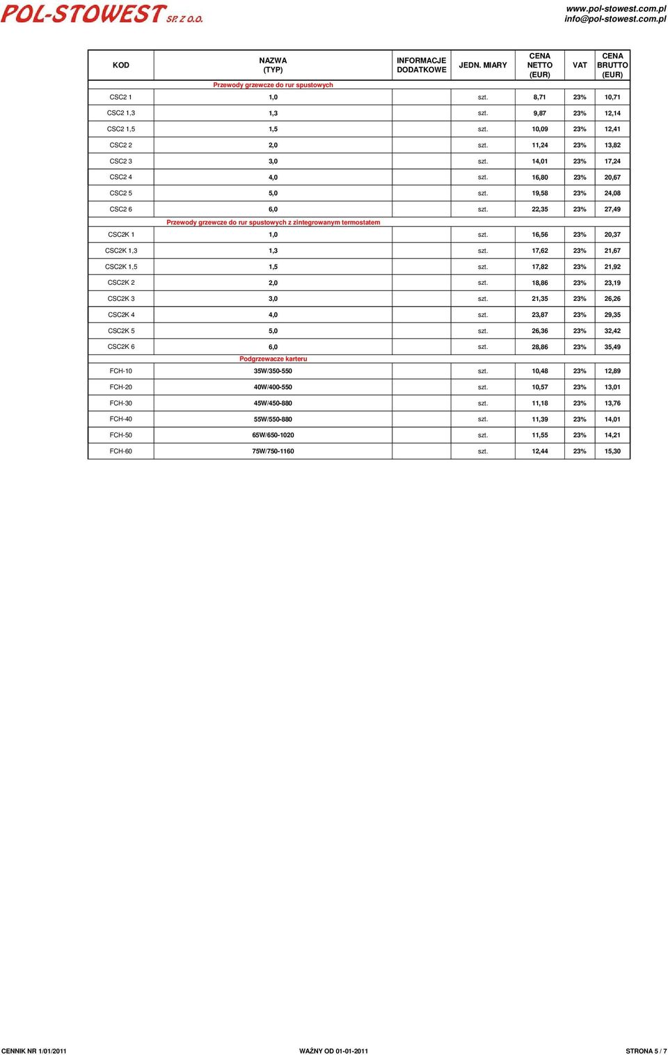 16,56 23% 20,37 CSC2K 1,3 1,3 szt. 17,62 23% 21,67 CSC2K 1,5 1,5 szt. 17,82 23% 21,92 CSC2K 2 2,0 szt. 18,86 23% 23,19 CSC2K 3 3,0 szt. 21,35 23% 26,26 CSC2K 4 4,0 szt.