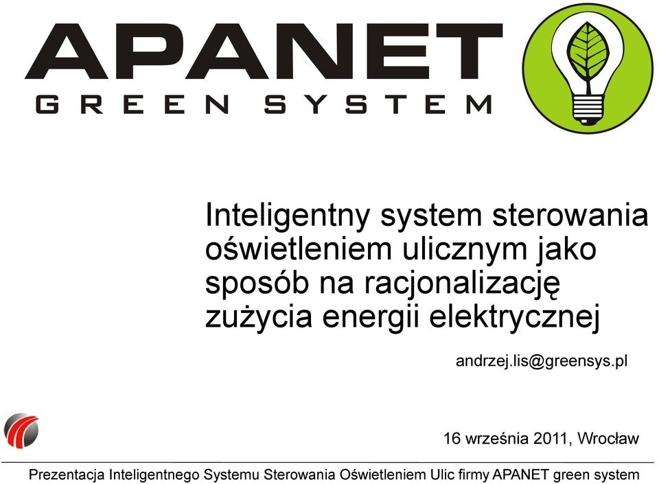na racjonalizację zużycia energii