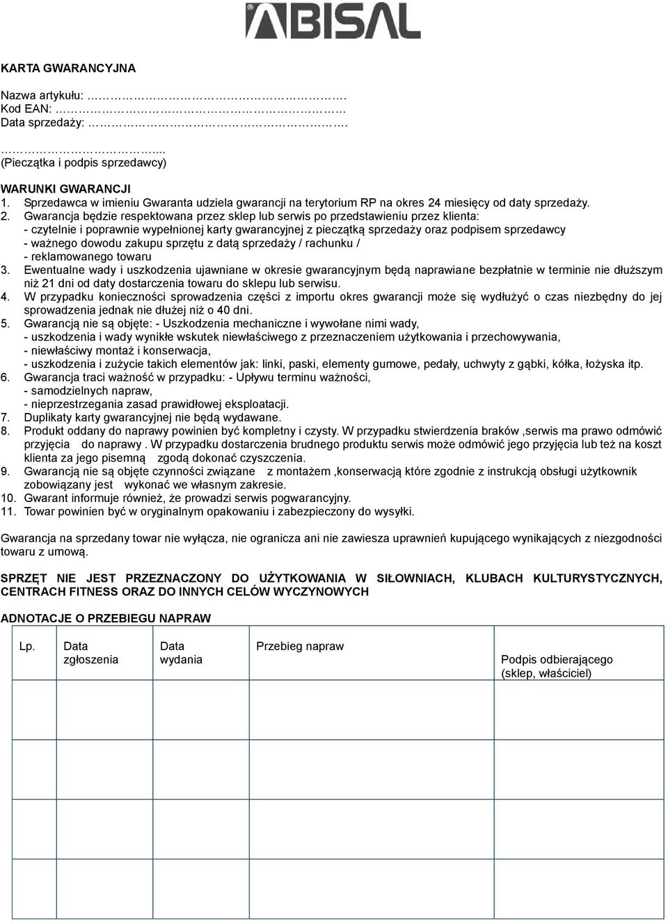 miesięcy od daty sprzedaży. 2.