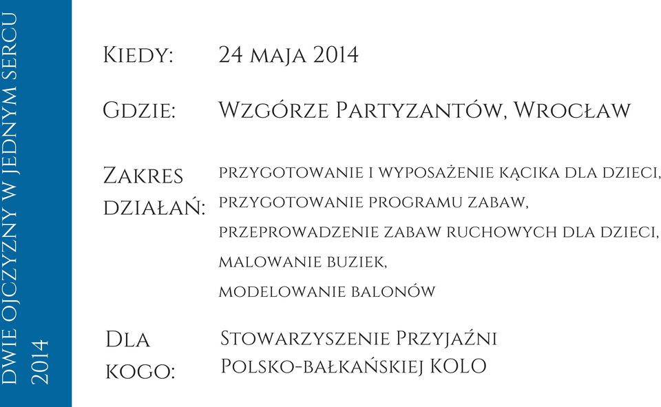 dzieci, przygotowanie programu zabaw, przeprowadzenie zabaw ruchowych dla