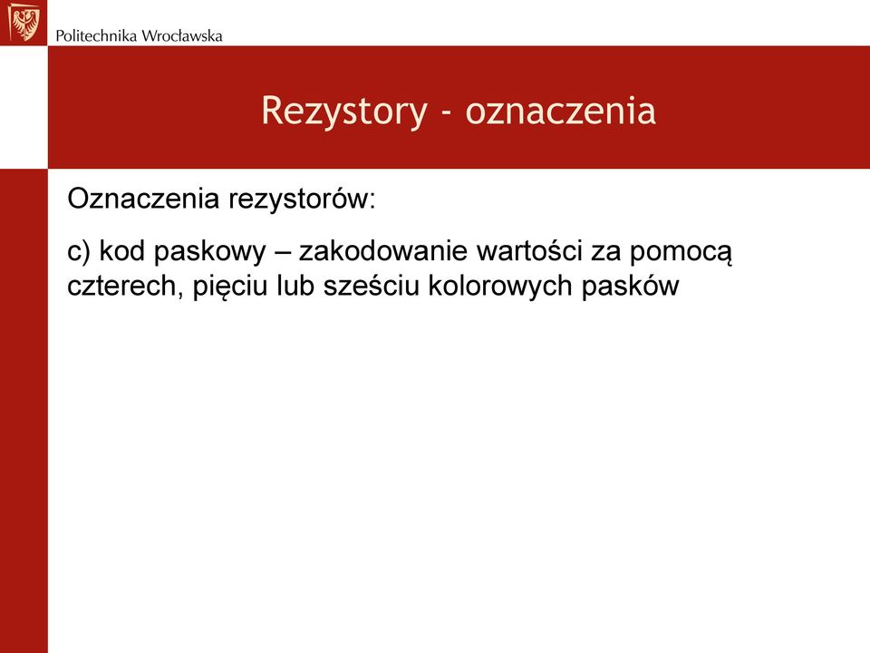 zakodowanie wartości za pomocą