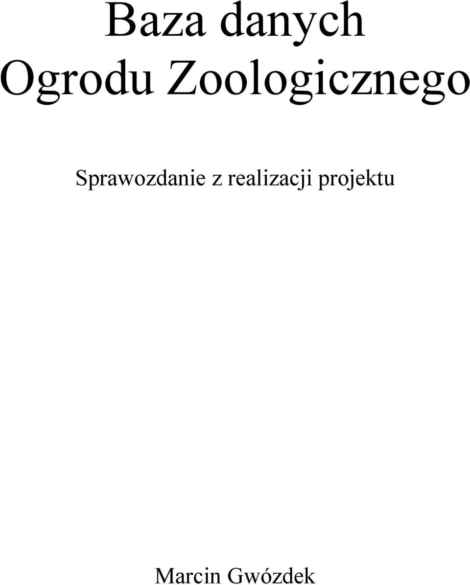 Sprawozdanie z