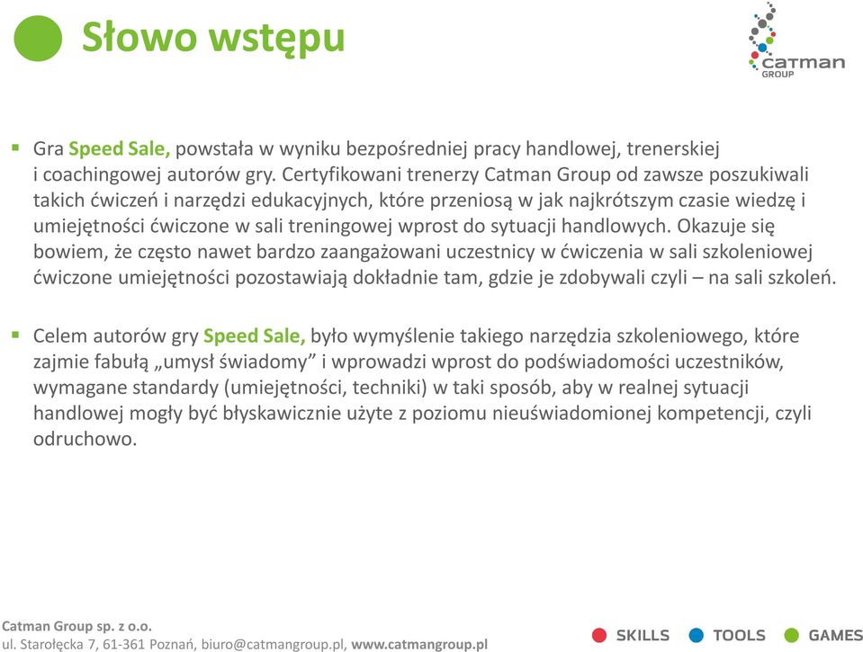 sytuacji handlowych.