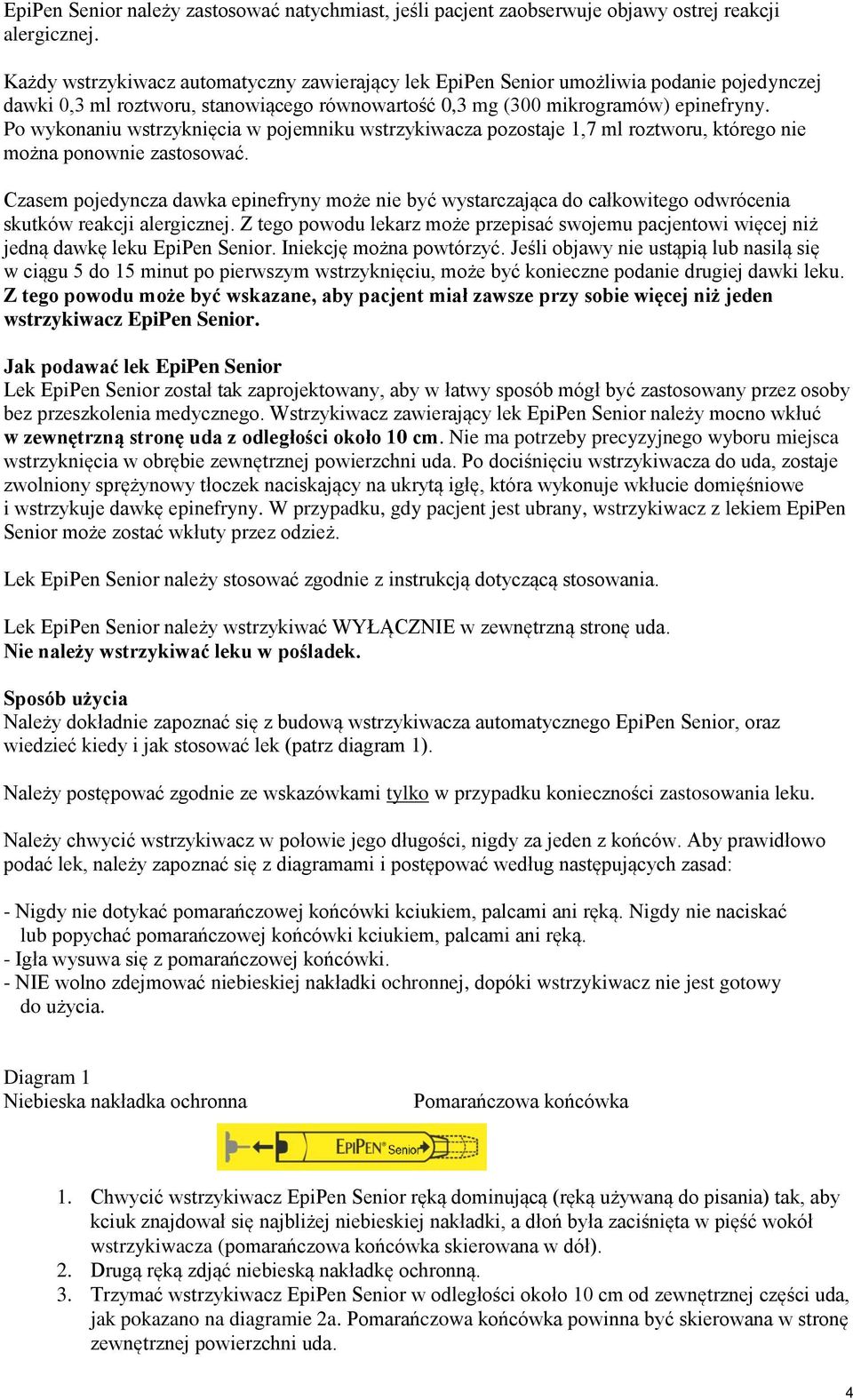 Po wykonaniu wstrzyknięcia w pojemniku wstrzykiwacza pozostaje 1,7 ml roztworu, którego nie można ponownie zastosować.