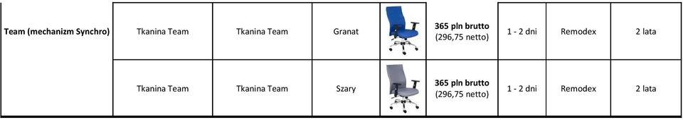 Granat (296,75 netto) 365 pln brutto