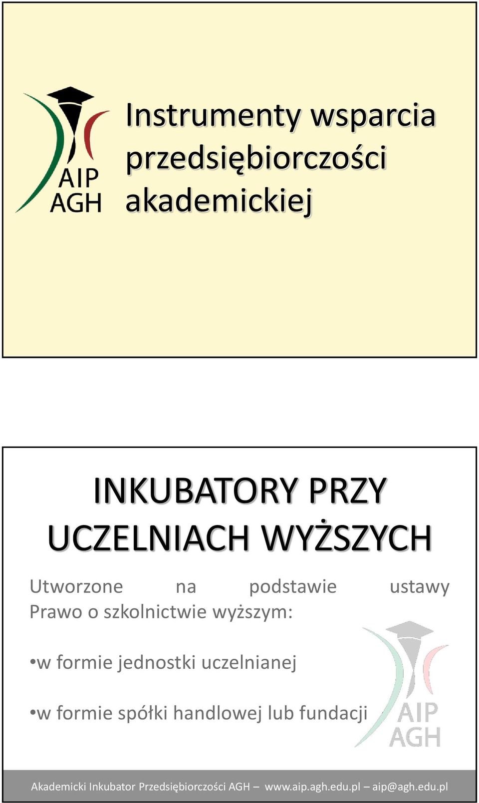 podstawie ustawy Prawo o szkolnictwie wyższym: w