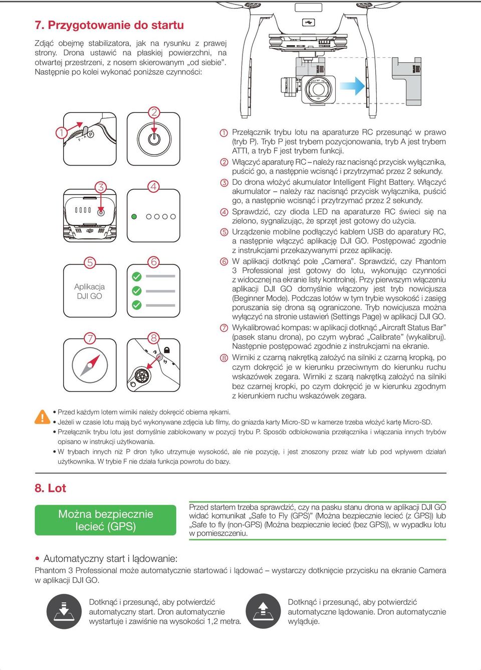 PHANTOM 3. Poradnik szybkiego uruchomienia PROFESSIONAL V - PDF Darmowe  pobieranie