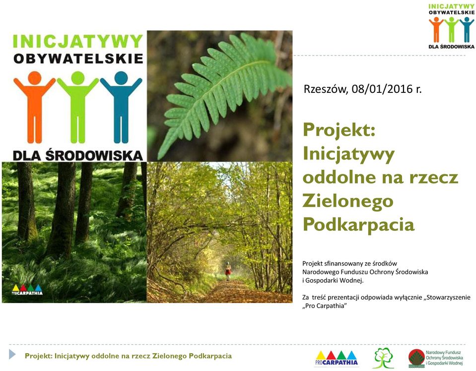 Projekt sfinansowany ze środków Narodowego Funduszu Ochrony