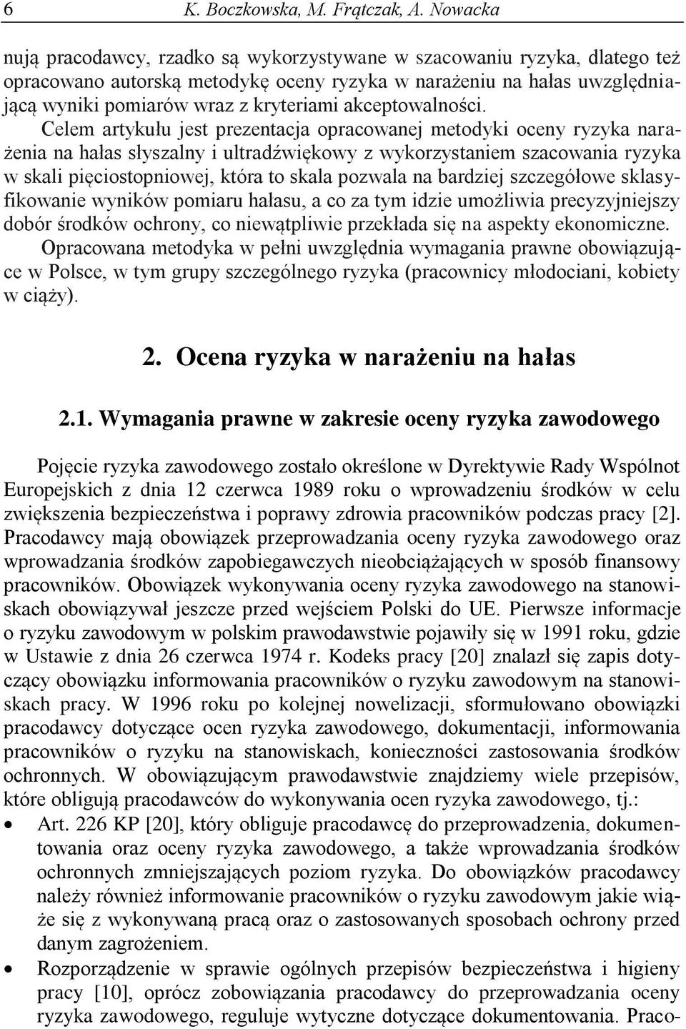 akceptowalności.