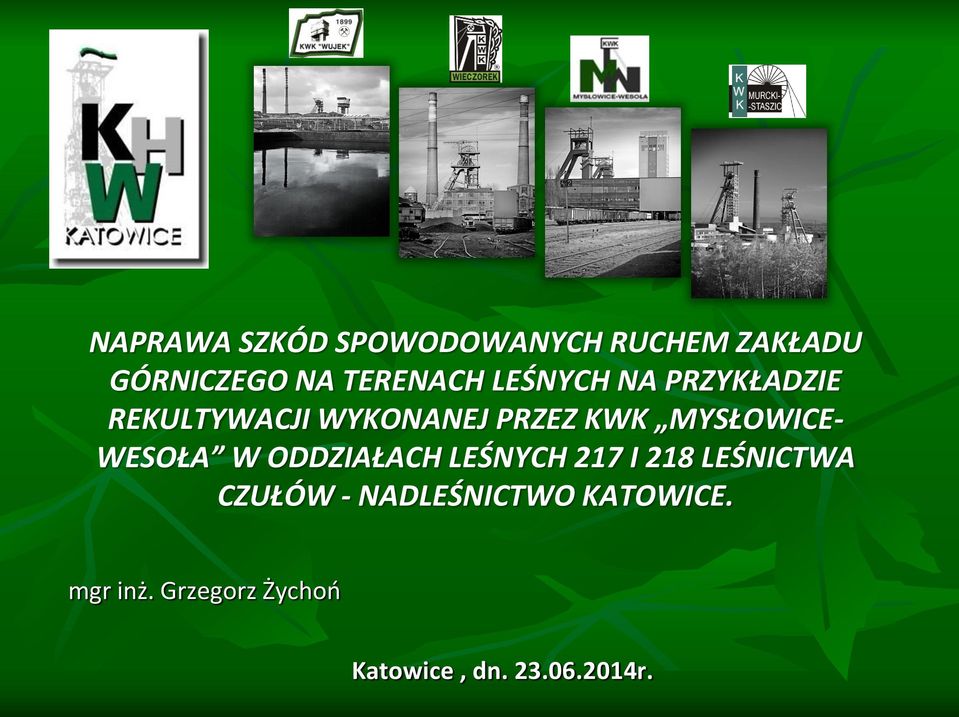 MYSŁOWICE- WESOŁA W ODDZIAŁACH LEŚNYCH 217 I 218 LEŚNICTWA CZUŁÓW