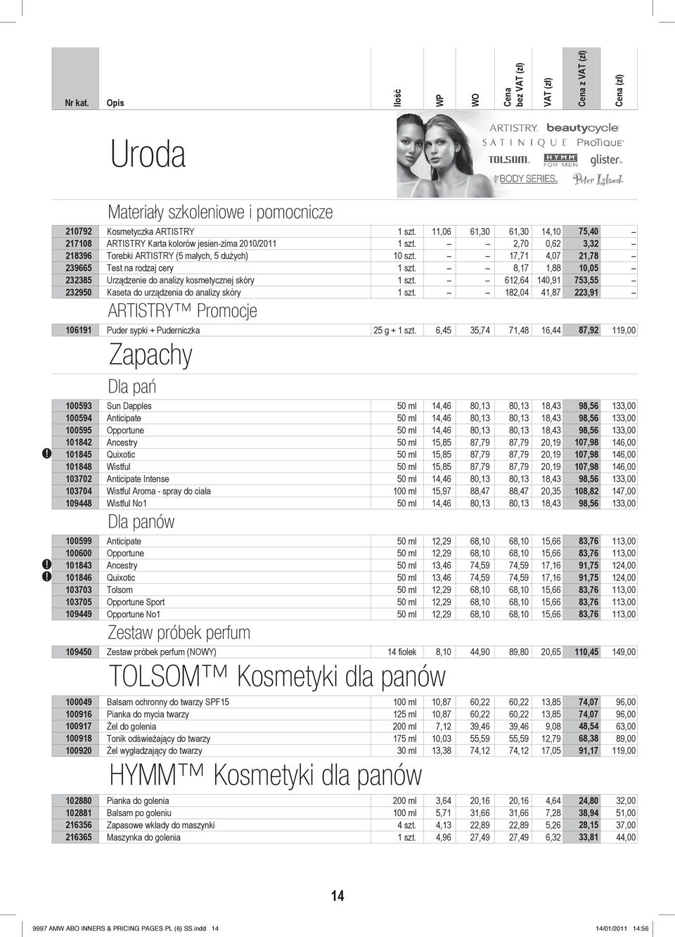 612,64 14,91 753,55 23295 Kaseta do urządzenia do analizy skóry 1 szt. 182,4 41,87 223,91 ARTISTRY Promocje 16191 Puder sypki + Puderniczka 25 g + 1 szt.