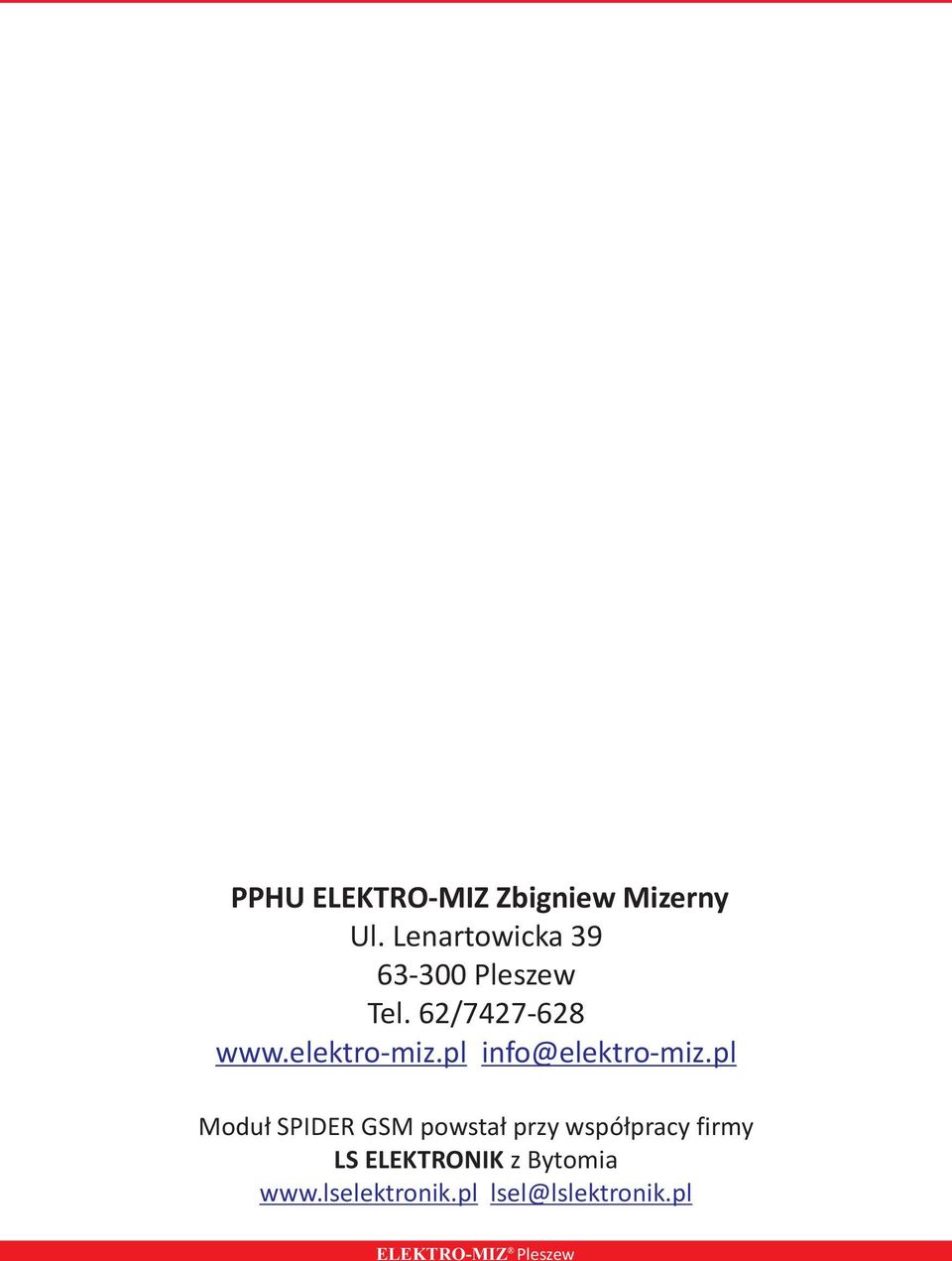 elektro-miz.pl info@elektro-miz.