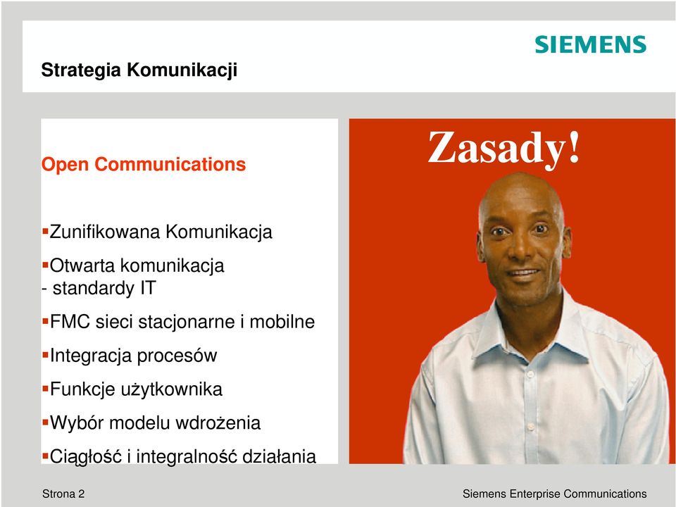 FMC sieci stacjonarne i mobilne Integracja procesów Funkcje
