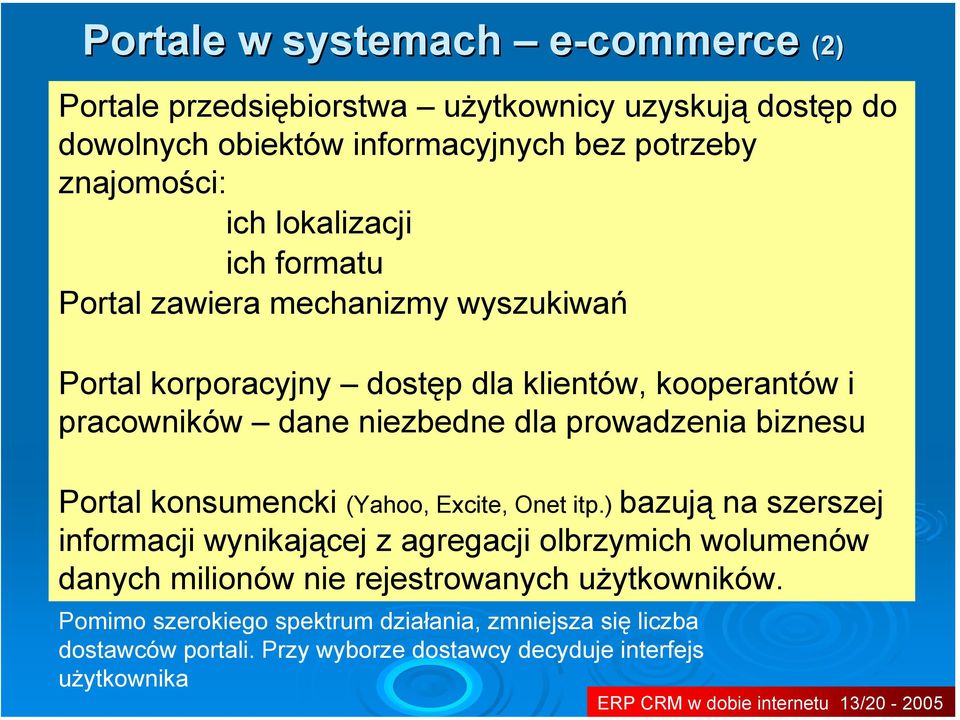 biznesu Portal konsumencki (Yahoo, Excite, Onet itp.