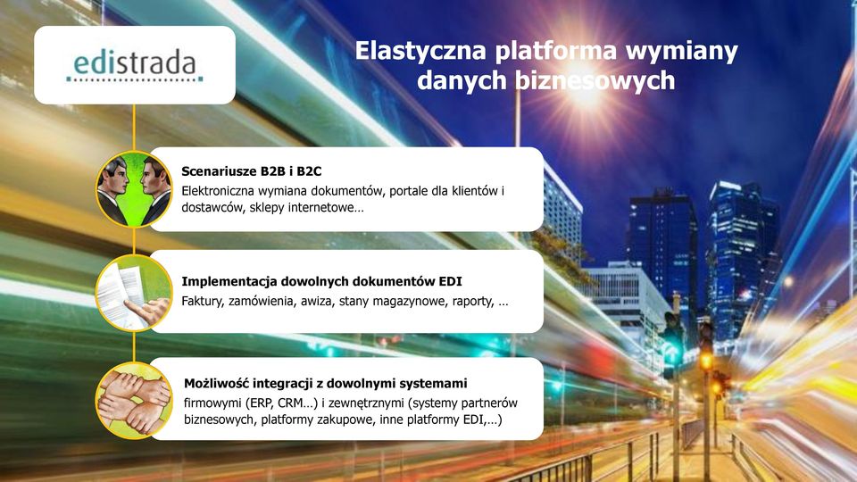 zamówienia, awiza, stany magazynowe, raporty, Możliwość integracji z dowolnymi systemami firmowymi (ERP,