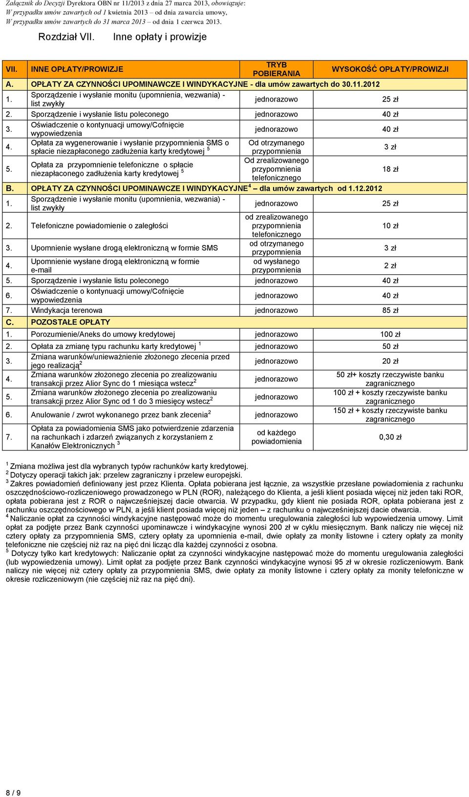 202 Sporządzenie i wysłanie monitu (upomnienia, wezwania) - list zwykły jednorazowo 25 zł Sporządzenie i wysłanie listu poleconego jednorazowo 40 zł Oświadczenie o kontynuacji umowy/cofnięcie